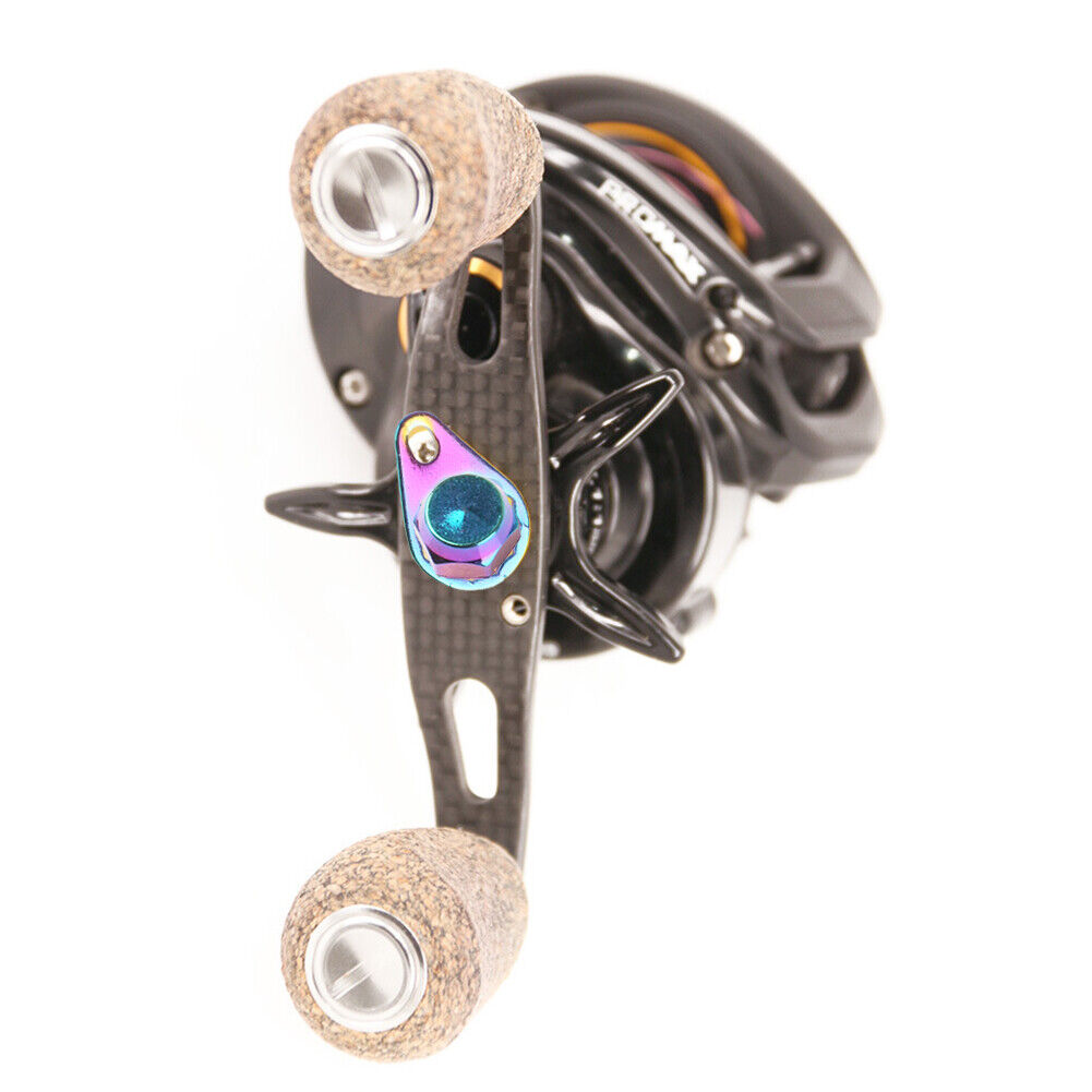 Fishing Reel Locking Plate Screws M8 Nut Caps Repair Set (Multicolor Right)