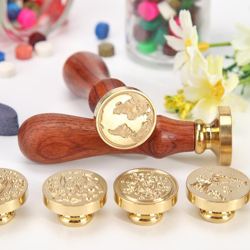 Fire Painting Stamp Wax Seal DIY Styles Stamping Envelope Wedding (XK23)