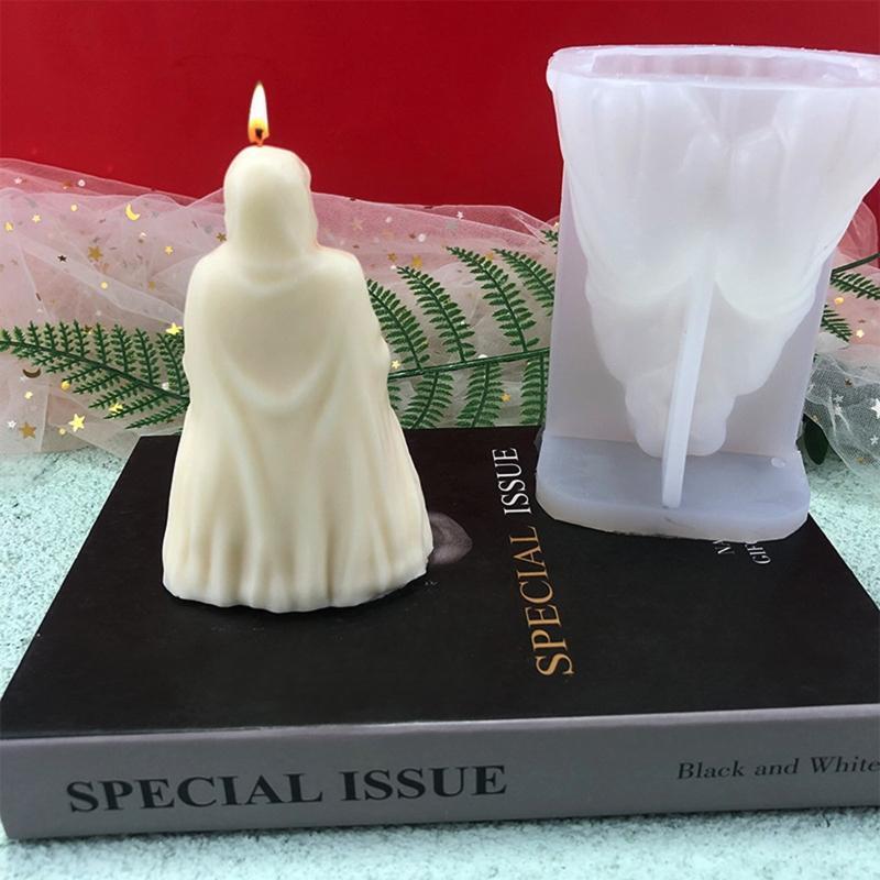 Mysterious Ghost Silicone Mold Soap Candle Making Mould Handmade