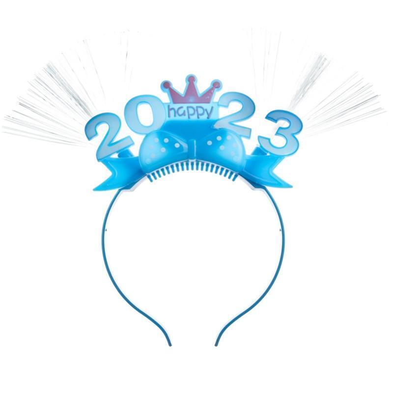Plastic Hair Hoop with Teeth Flash Crown Headband All-match for Theme Party