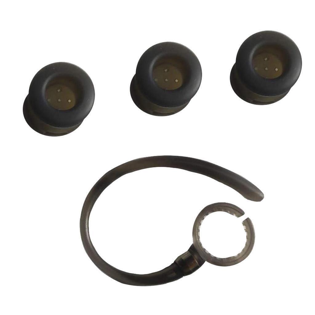 Black Round earplugs-Earhook Set for    FLIP HZ720 H17txt Series
