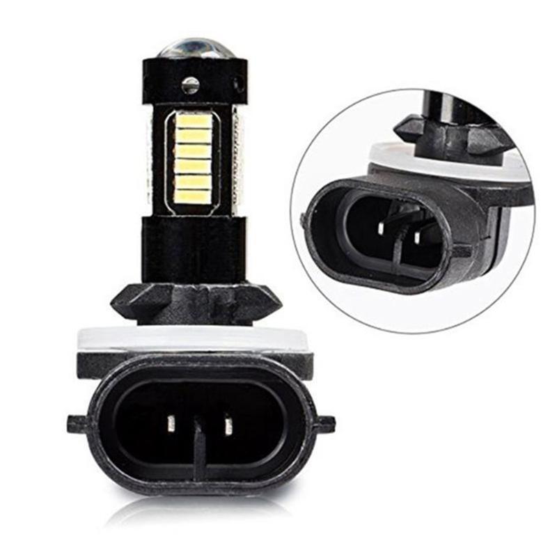 DRL Lamps Bulbs LED Replacement Bulbs White Car Fog Lights 4014 880 881 889 H27