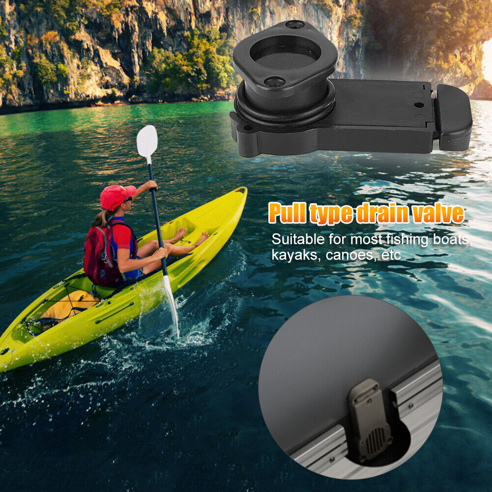 Kayak PVC Pull Scupper Drain Valve for Yacht Inflatable Fishing Boat Canoes