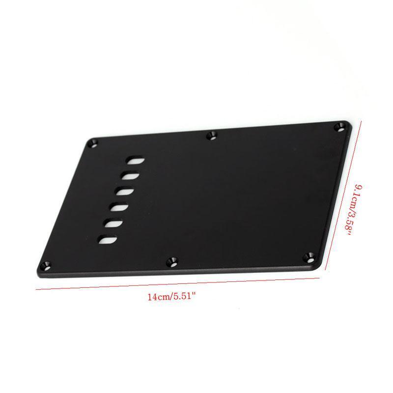 Ply Single Black Guitar Tremolo Spring Backplate Cover For Black Electric Guitar