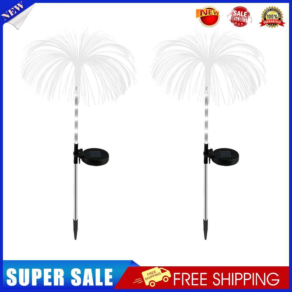 2pcs Solar Fireworks Lights Waterproof Outdoor Patio Lawn Garden Decor Lamp