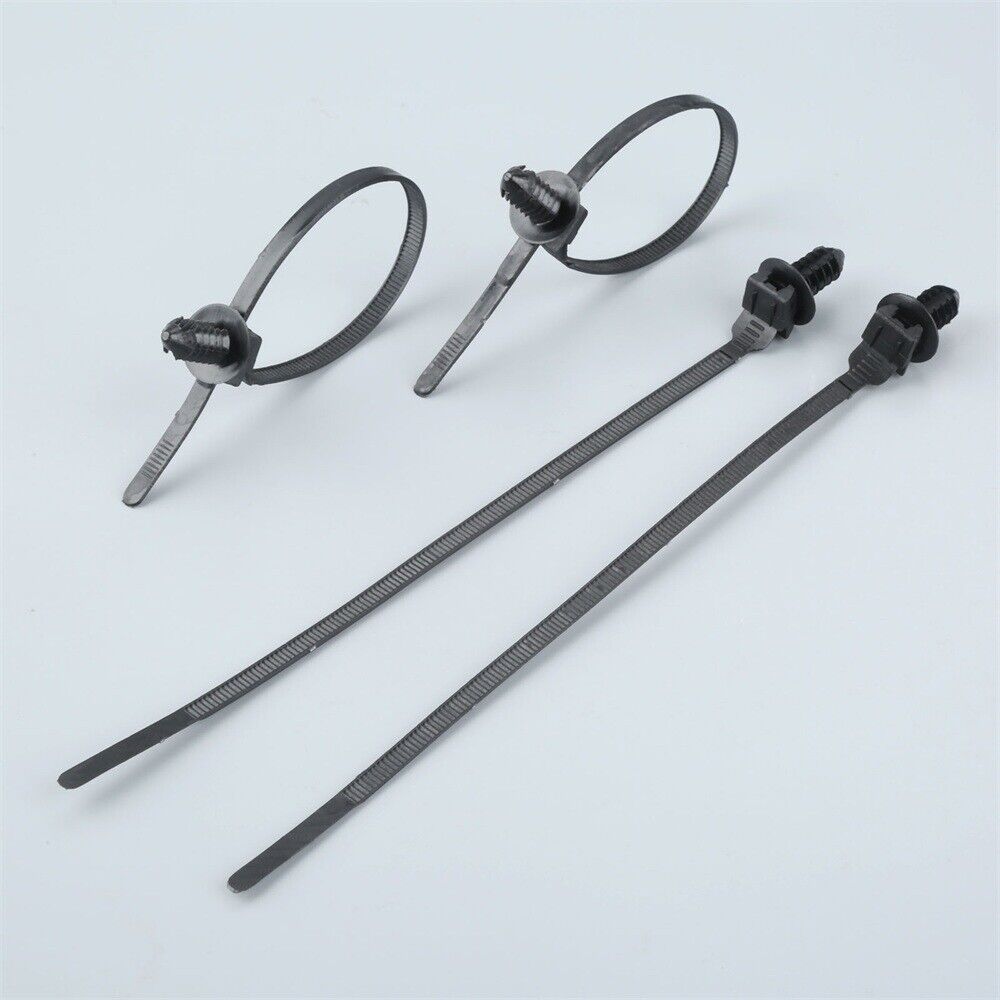 30 Universal Nylon Black Cable Ties 185mm Length Releasable Straps 5mm width