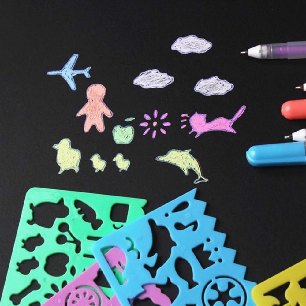 Ruler Animal Drafting Tools Stationery For Students Learning Draw Pictures