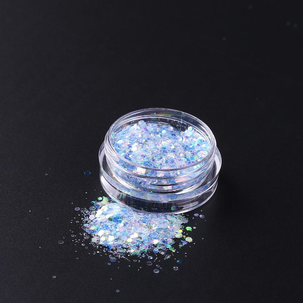 Hexagon Glitter Nail Art Sequins Sparkling Face Eye Makeup Slice Flakes (09