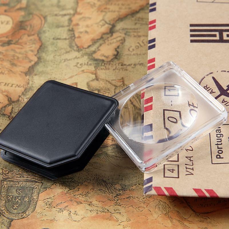 Small Pocket Magnify Glass Folding Mini Magnifying Glass for Reading Science