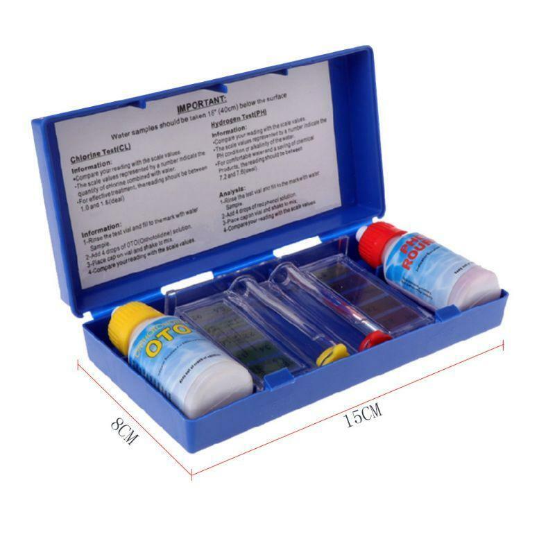 PH Water Quality Test Set Chlorine Hydroponics Testing Swimming Pool Aquarium