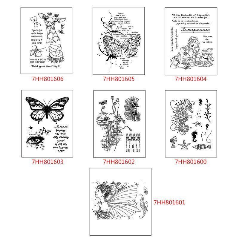 Craft Girl Stamp For Scrapbooking Transparent Silicone Rubber DIY Photo Album