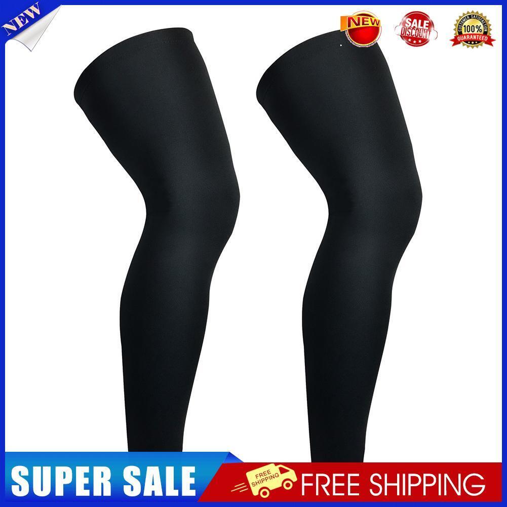 1 Pair Breathable Knee Guard Cover Men Women Calf Compression Socks (XXL)