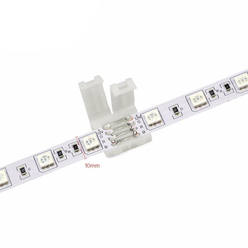 47 Pcs 4 Pin T&L Shape Led Connectors Kits RGB LED Strip Light Accessories
