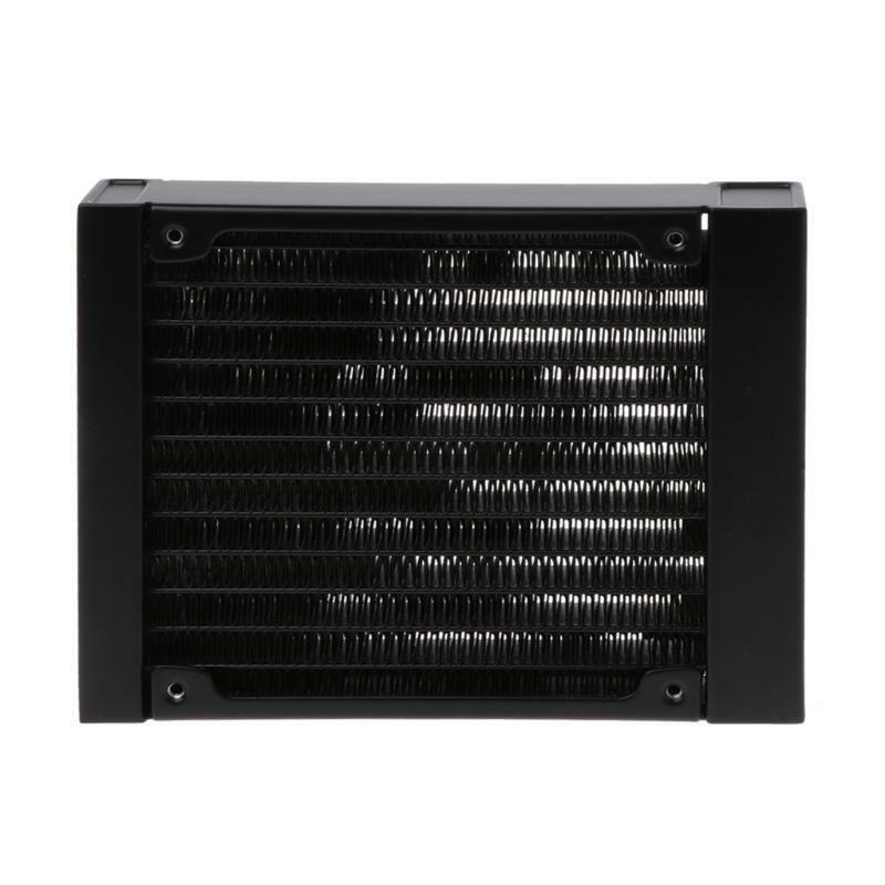 Water Cooling 120mm 12 Tubes Aluminum Radiator CPU Heat Sink Exchanger For PC