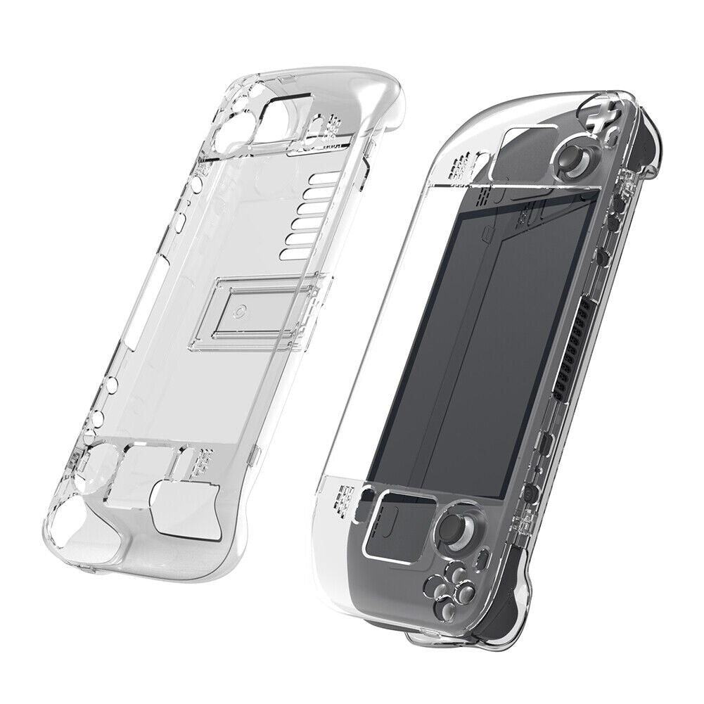 Back Case Shell for Steam Deck Crystal Clear Protective Game Console Cover