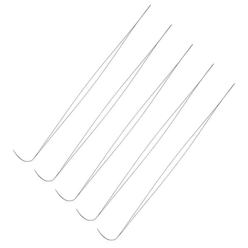 5PCS Big Eye Curved Beading Needles Stainless Steel Sewing Needles DIY Making
