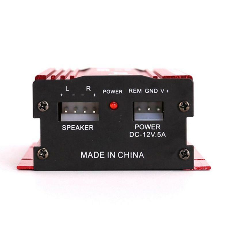 Mini Hi-Fi 18W 2 Channel Stereo Audio Amplifier For Car Auto Motorcycle