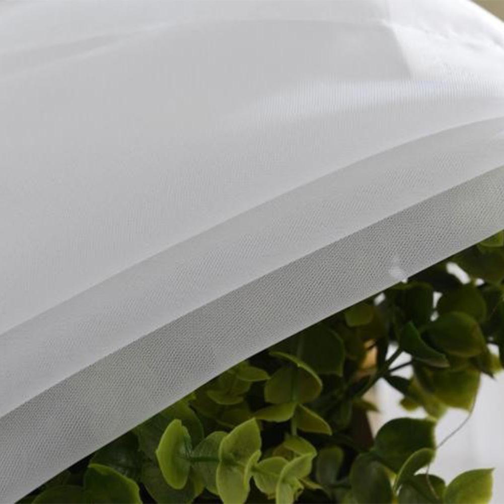 Solid White Yarn Curtain Window Tulle Curtains for Living Room