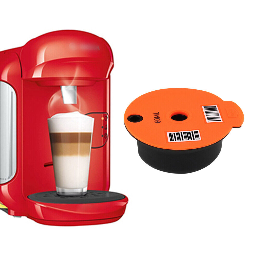 Coffee Capsule Cup Filter Pod + Spoon Brush for Bosch-s Tassimoo (60ml)