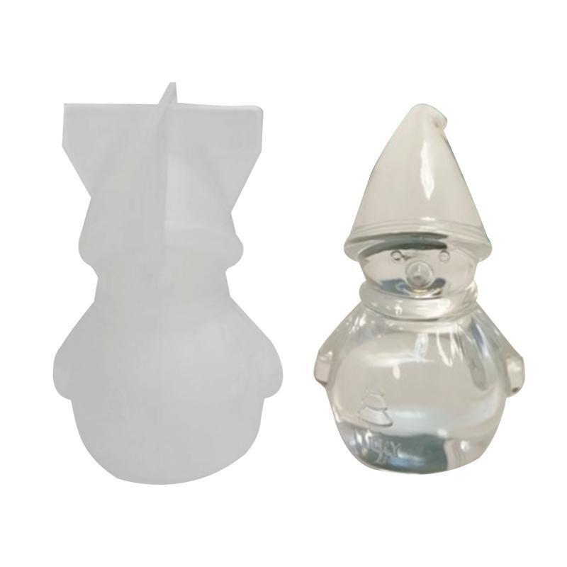 Xmas Silicone Soap Molds Snowman Mould for DIY Cake Chocolate Decoration Tool
