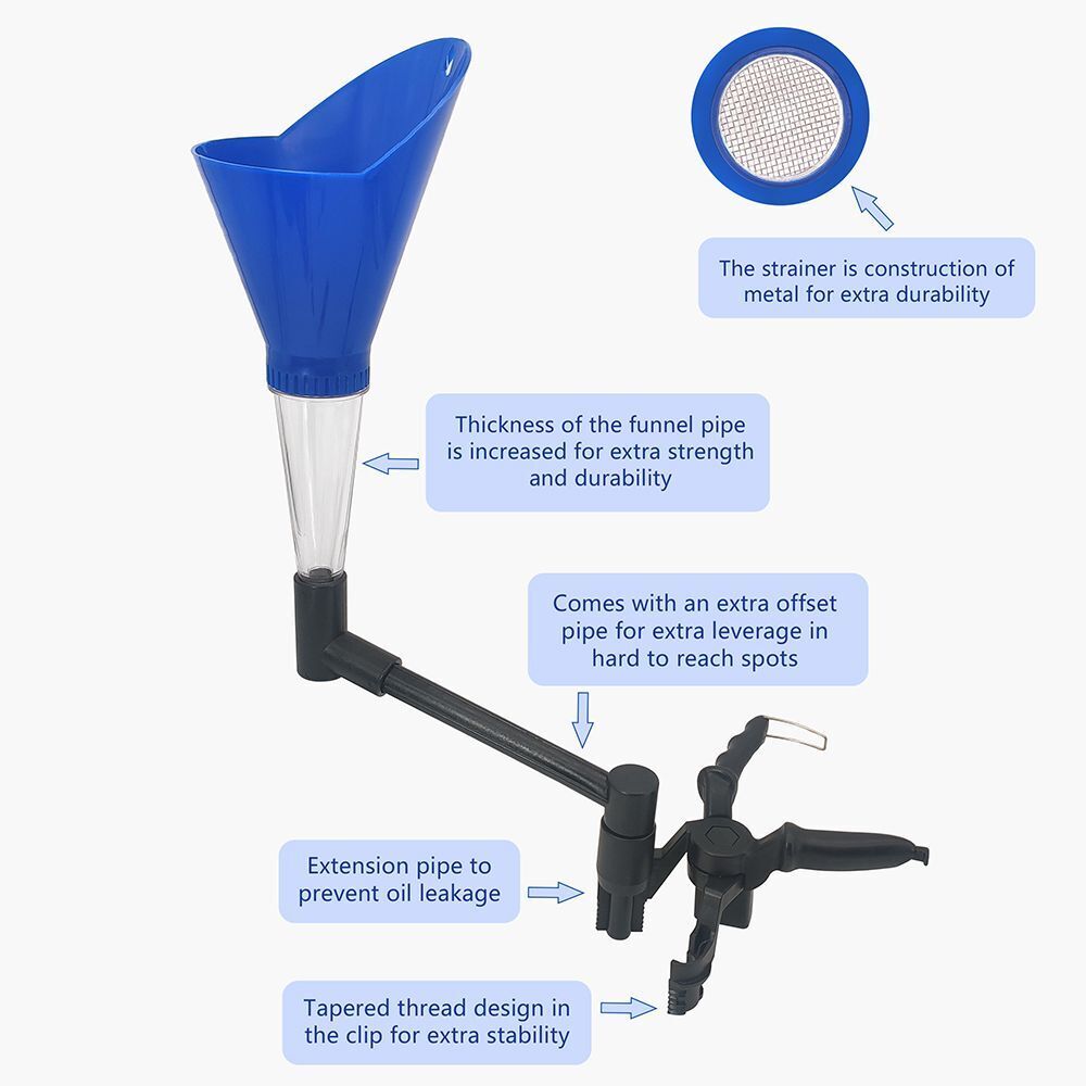 Funnel Gasoline Funnel Filling Equipment Kit Universal Car Engine Oil Funnel