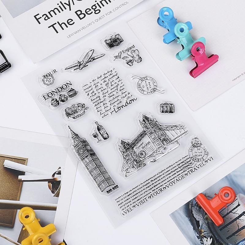 Trip to London Silicone Stamp for Scrapbooking Paper Crafts Journaling Supplies