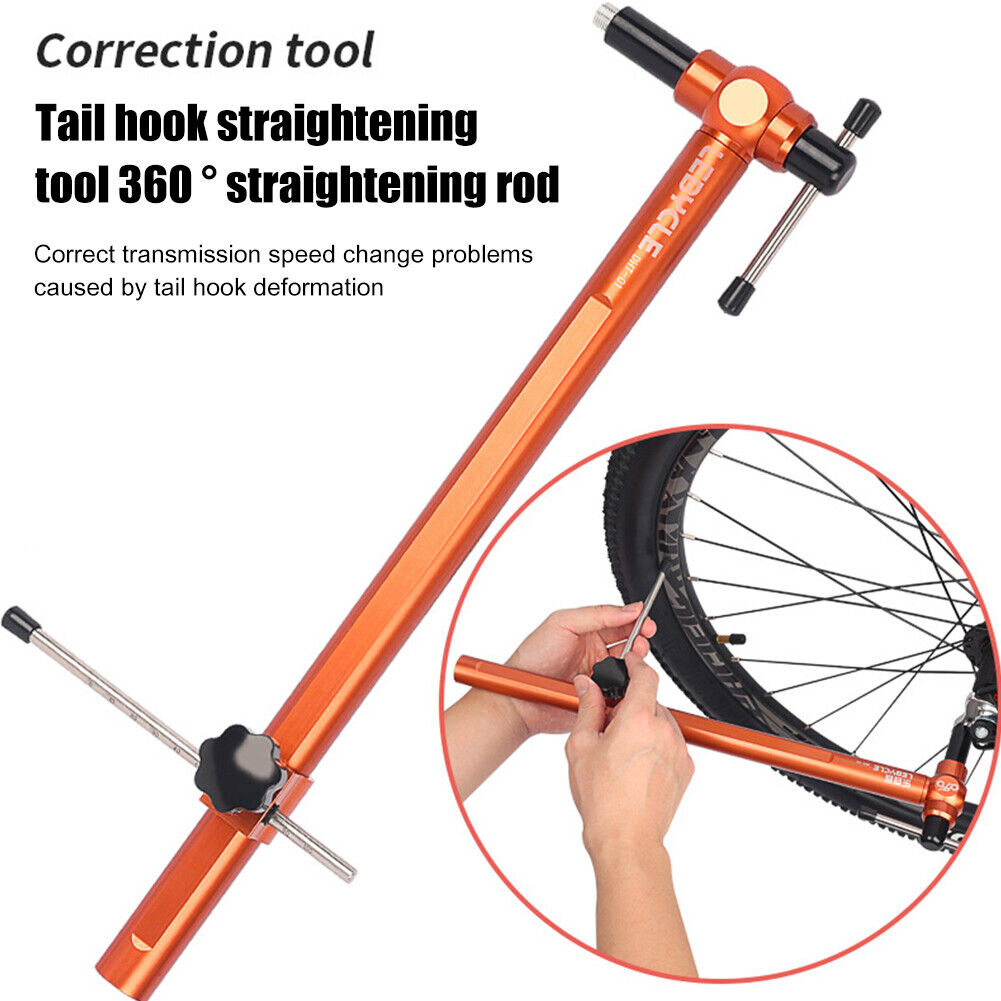 Lebycle Bicycle Derailleur Hanger Rotatable Bike Tail Hook Aligner Tools