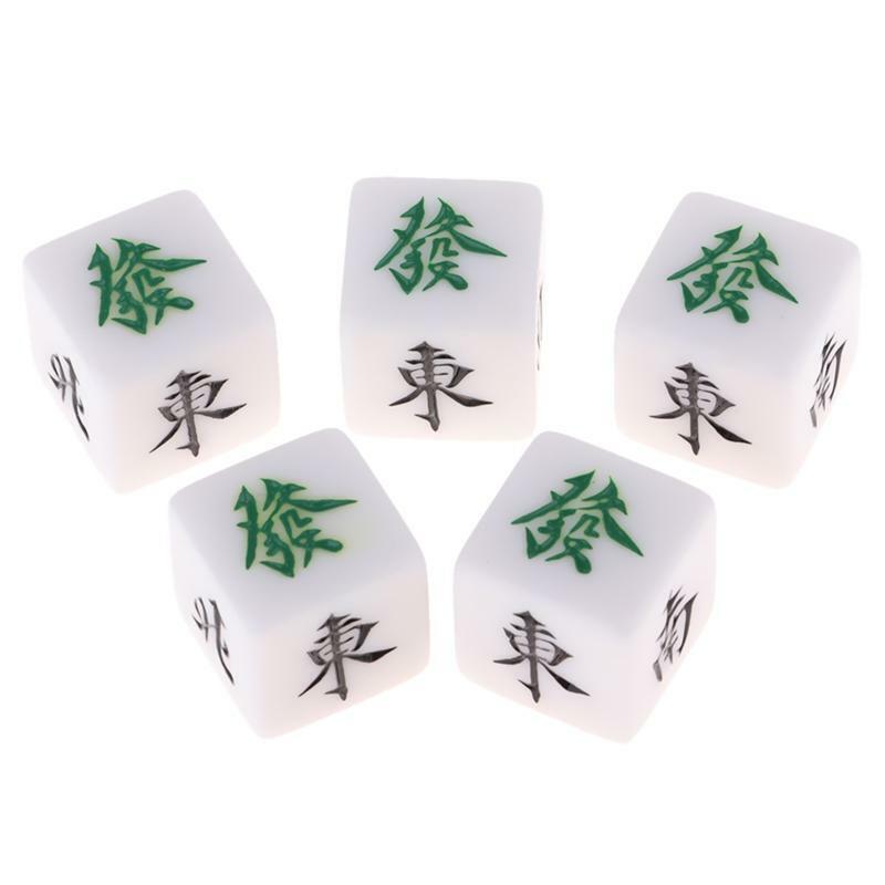 Pack of 10 Position Dice Mahjong Set Acrylic Dices Entertainment Games Dice
