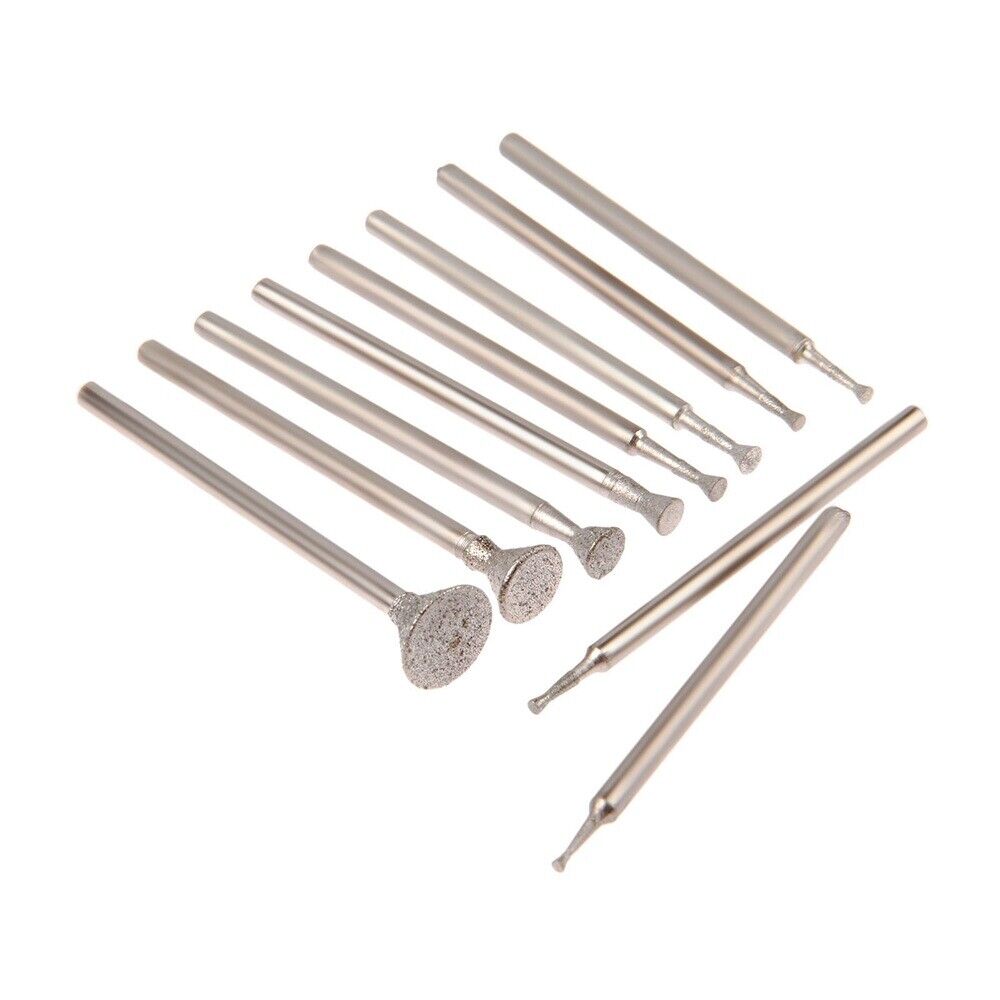 10pcs 1-8mm T head C3 Jade Amber Ceramic Jewelry Engraving Grinding Needle Kit
