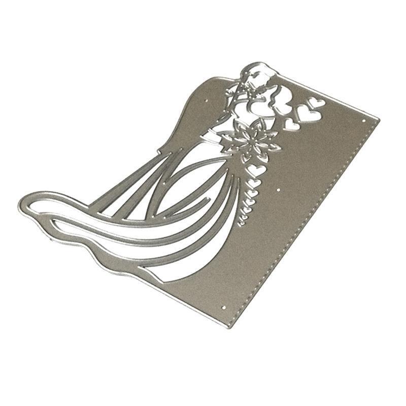 Valentine's Day Bride Groom Metal Cutting Dies Stencil DIY Scrapbook Album Card