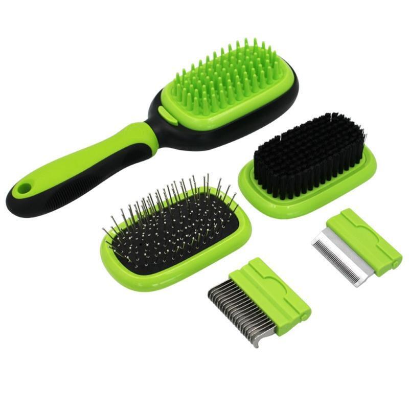 5 in 1 Cat Comb Set Slicker Brush for Shedding Grooming Remove Loose Hair