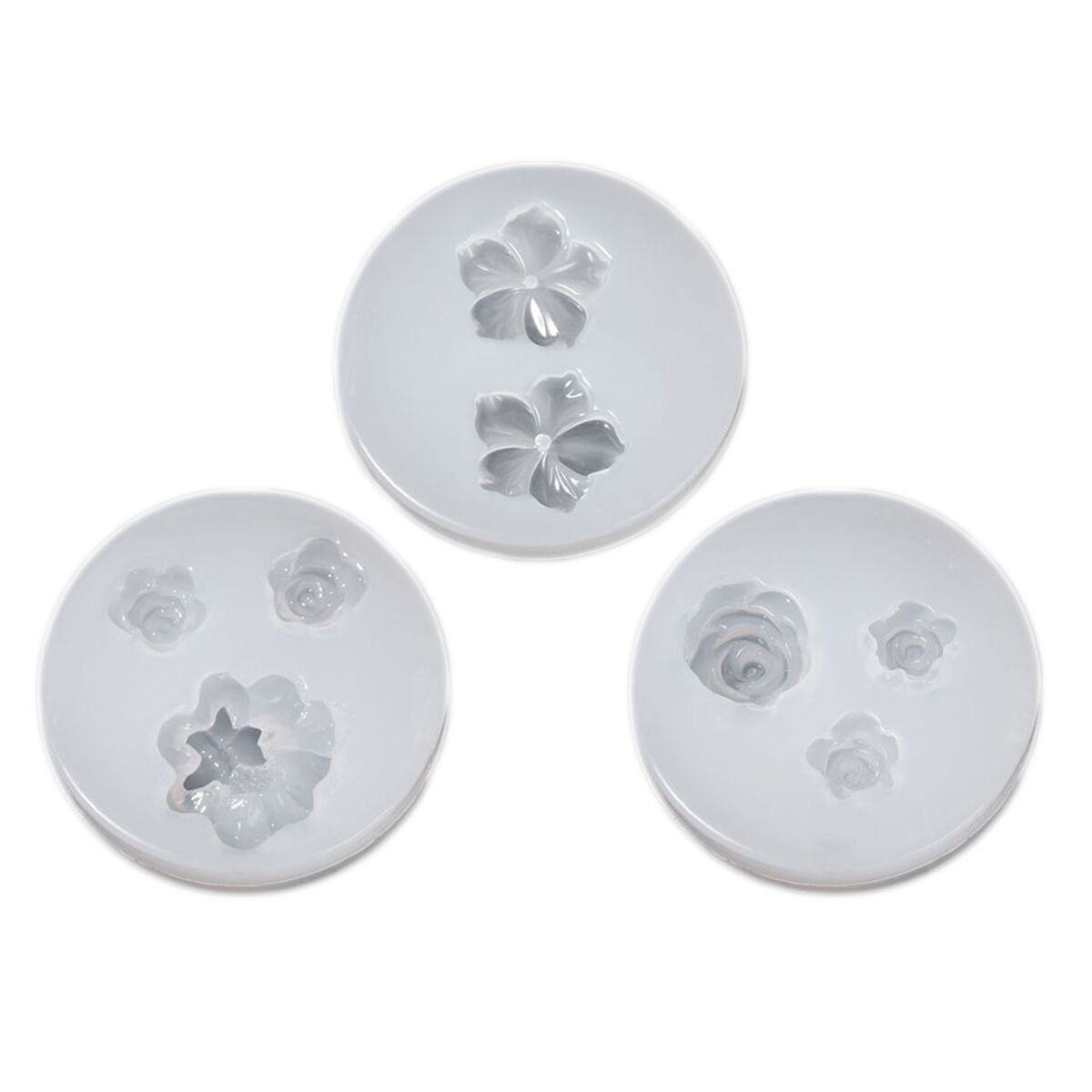 Accessories Cake Decor Rose Flowers Mold Crystal Glue Clay Moulds Silicone