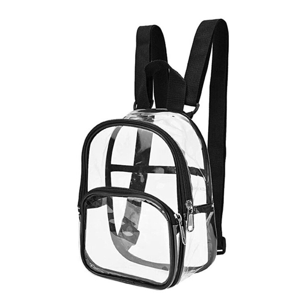 Fashion Transparent Backpack Travel School Knapsack Women Men Mini Rucksack
