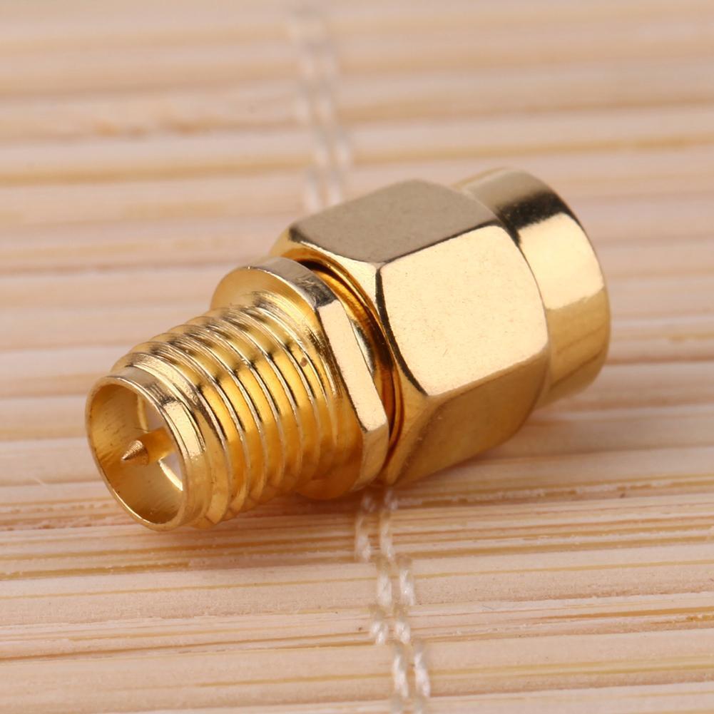 2pcs Full Copper SMA Female to SMA Male NIC Connector Adapter SMA Router