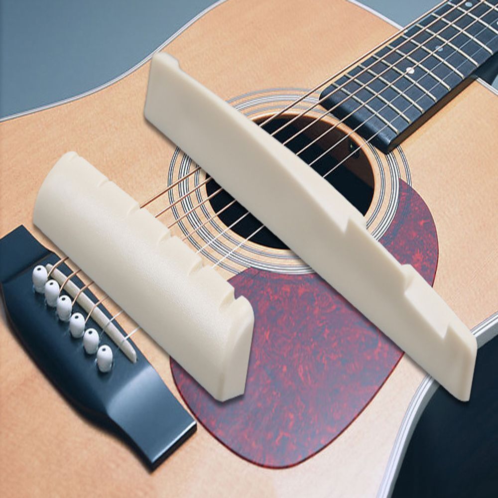 Easy To Install Acoustic Guitar Parts Bridge Pins & Nut & Saddle Plastic