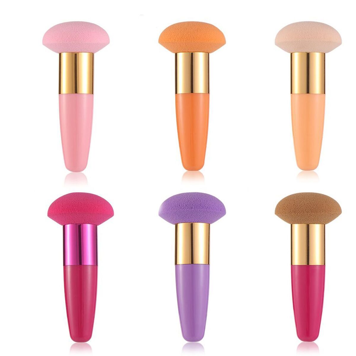 Smooth Shaped Mushroom head Liquid Foundation Powder Puff Makeup Brushes Sponge
