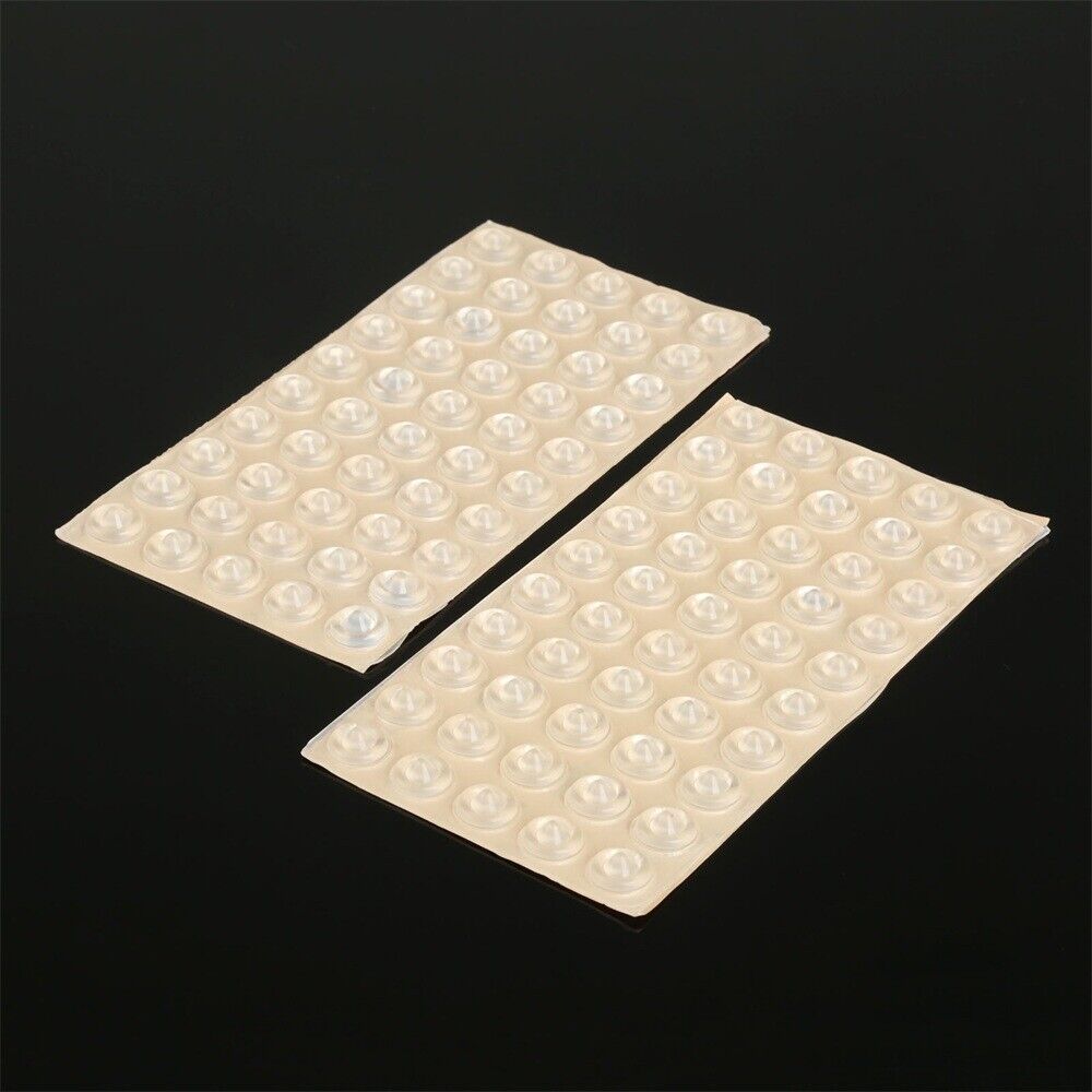 100Pcs Self-Adhesive Door Buffer Pads Protector Stick On Furniture Feet Bumper