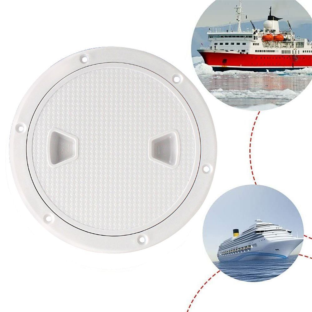 Round White Non-slip Access Hatch Deck Cover Lid Marine Sailing Inspection Boat
