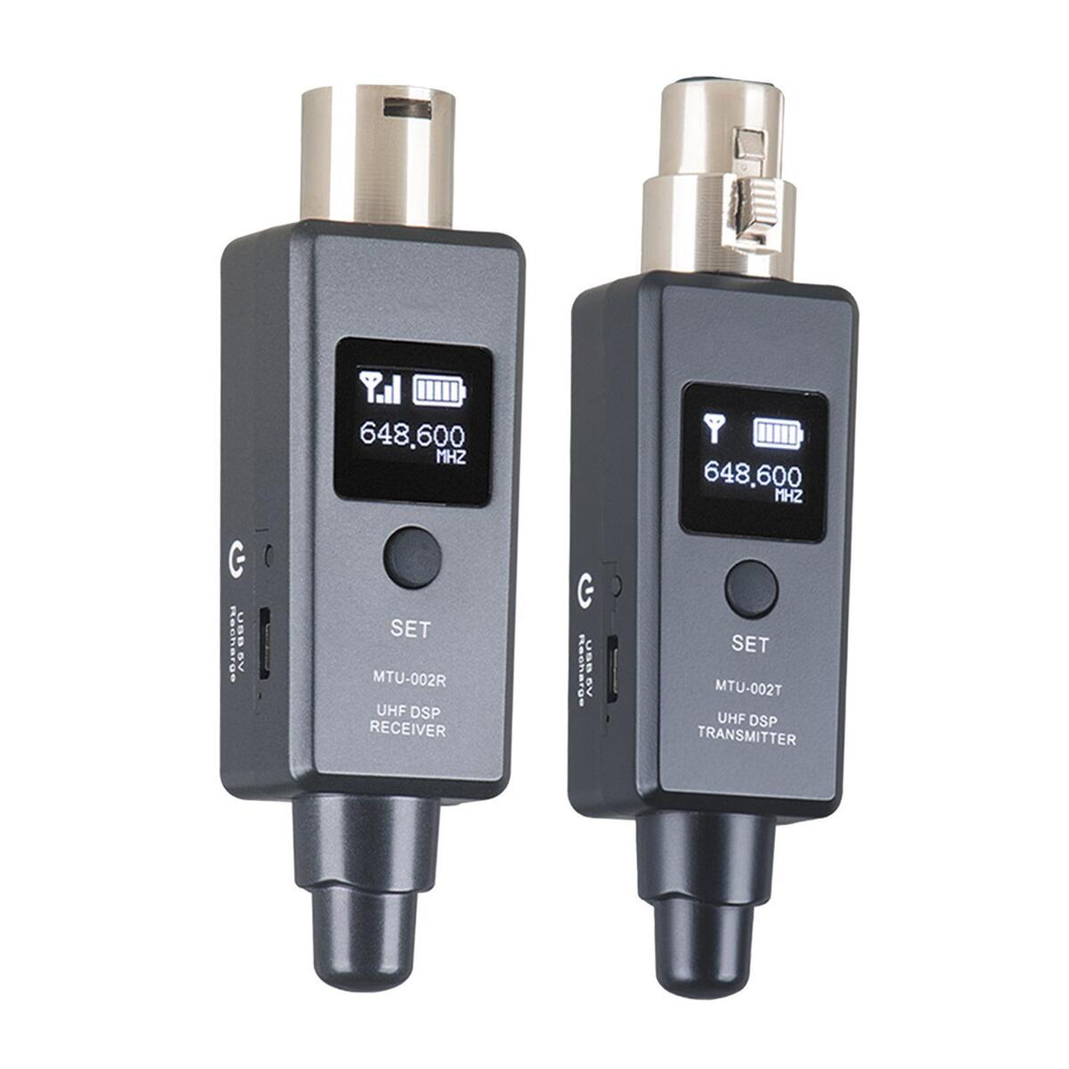 Microphone  Transmitter Receiver Adapter XLR XLR Microphone Microphone