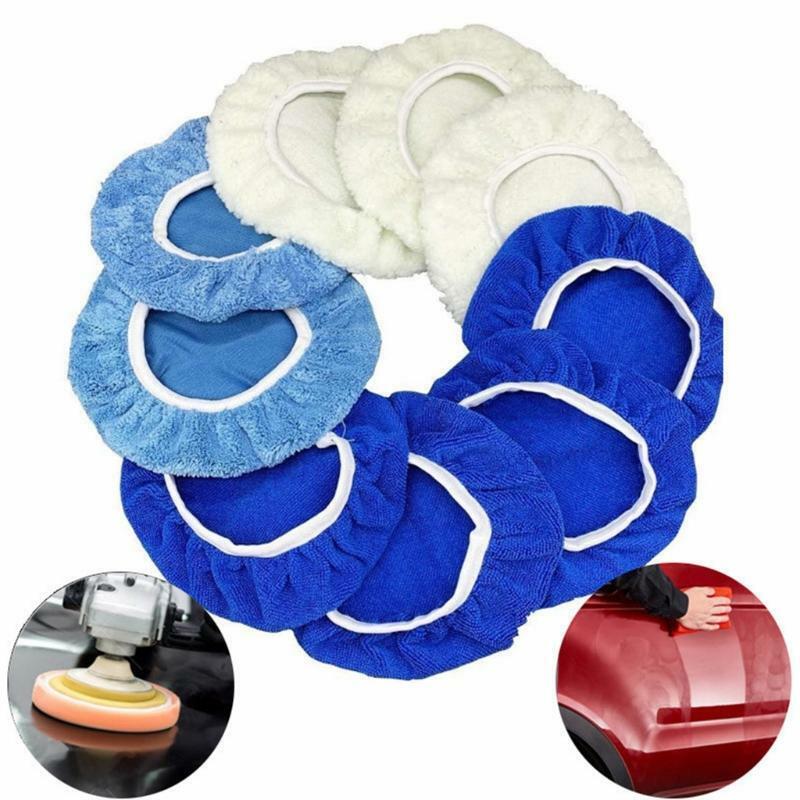 Durable 28x/Pack Polishing Waxing Set Waxer Bonnet Pads 5''/125mm Soft Material