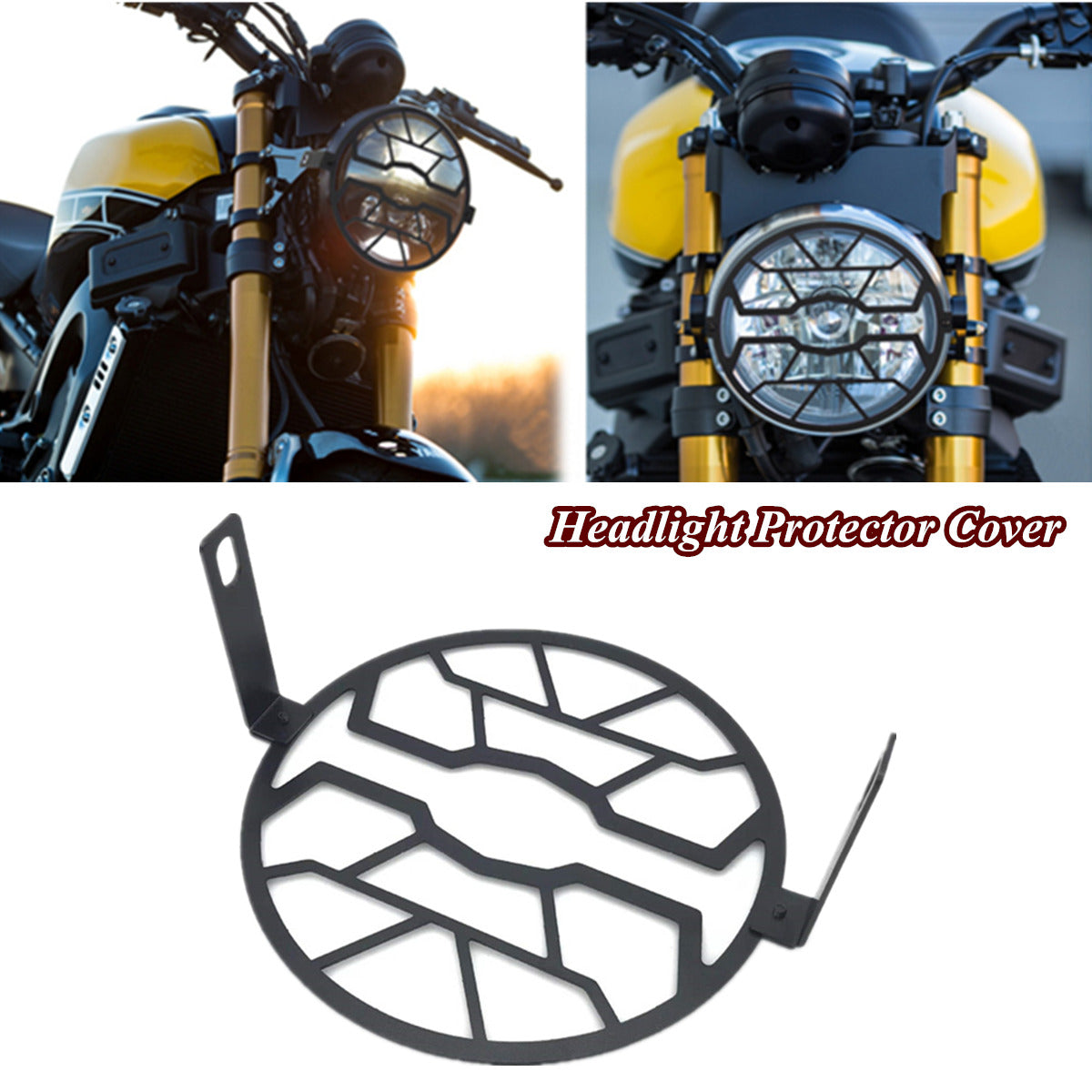 For Yamaha XSR700 XSR900 2016-2021 Front Headlight Guard Metal Protector Cover