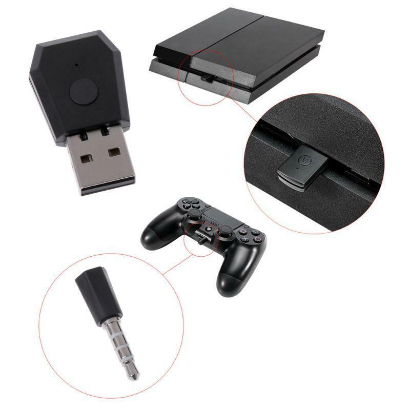 Wireless Adapter Dongle Receiver Transmitter Compatible with PS4 Game Controller