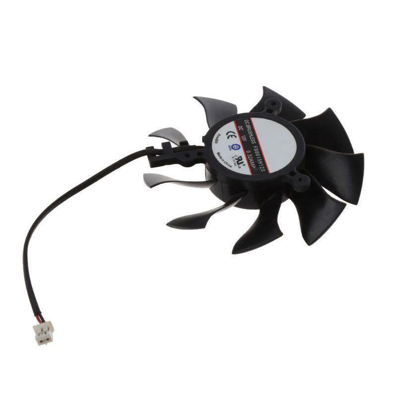 FD8015H12S 75mm 2Pin Graphics Card Cooling Fan For Sapphire HD6850 HD4860 HD5850