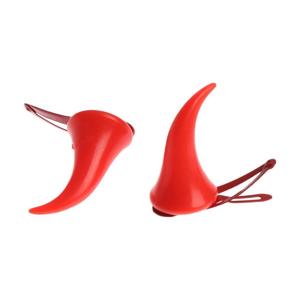 Ghost Hat Red Horns Ears Hairpin Halloween Hair Clips Devil Hair Barrettes