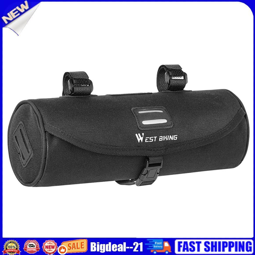 WEST BIKING Bicycle Bag Waterproof Front Tube Frame MTB Handlebar Pannier