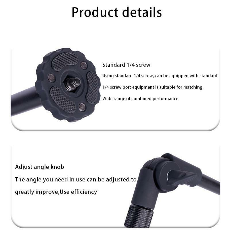 1/4 Inch Screw Ballhead Adapter for Video Light, Ring Light Flexible Adjustment