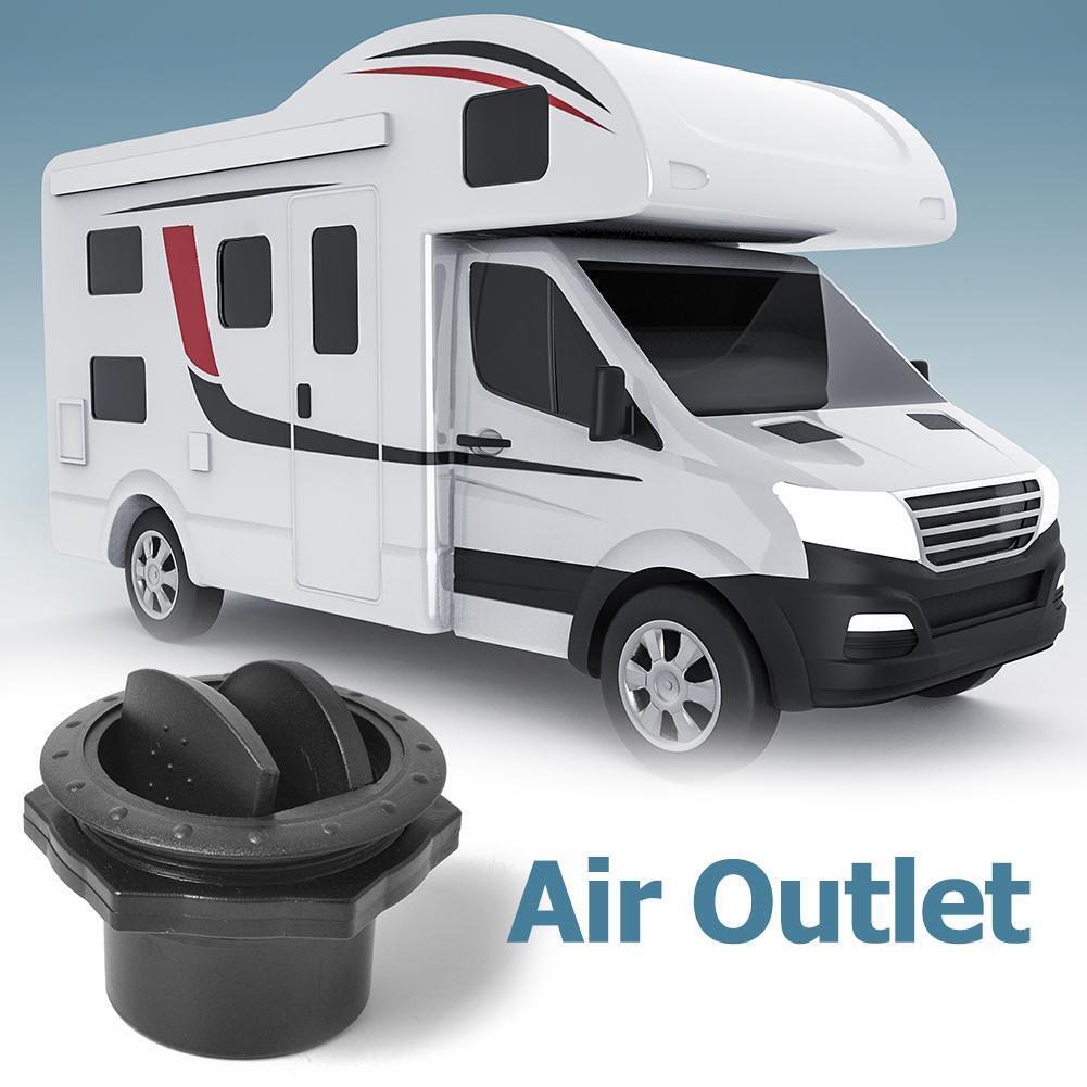 Universal 60mm Round A/C Air Outlet Vent for RV Bus Boat Yacht (Black)