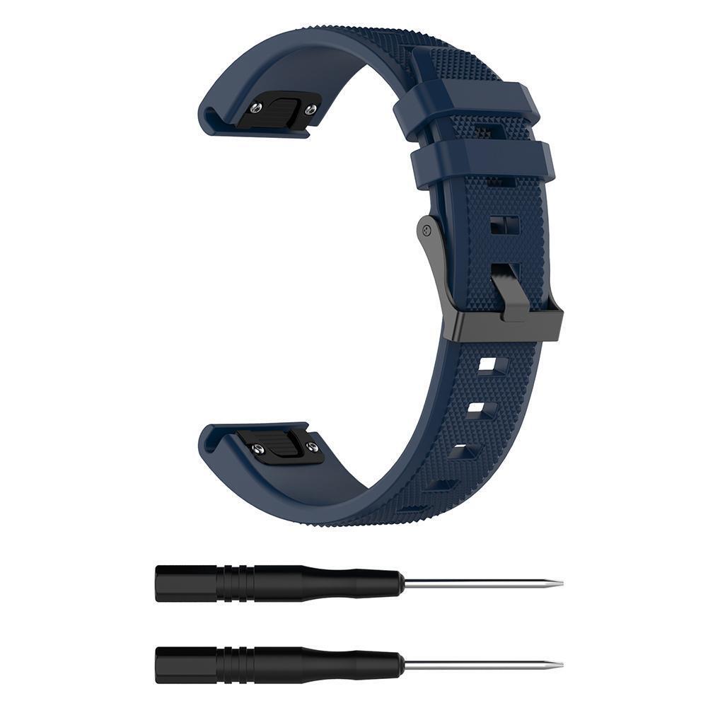 Silicone 22mm Watch Band Strap for Fenix5 Forerunner935 Sapphire(Dark Blue)