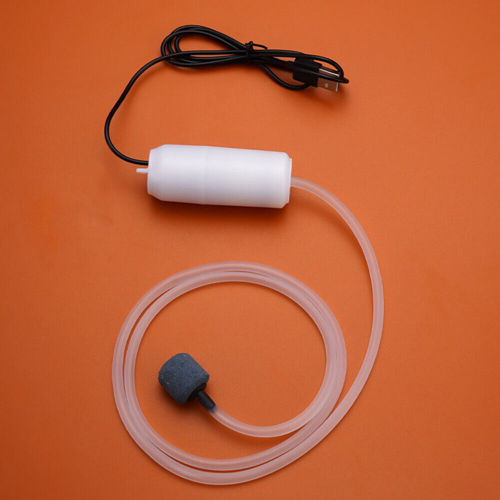 Aquarium Oxygen Air Pump Fish Tank Silent Air Compressor Aerator (White)