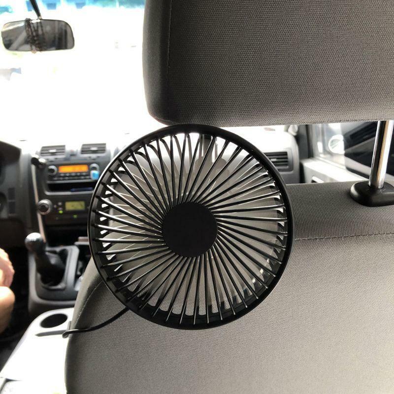Electric USB Car Headrest Fans with Comfortable USB Plug for Car Truck Vehicles